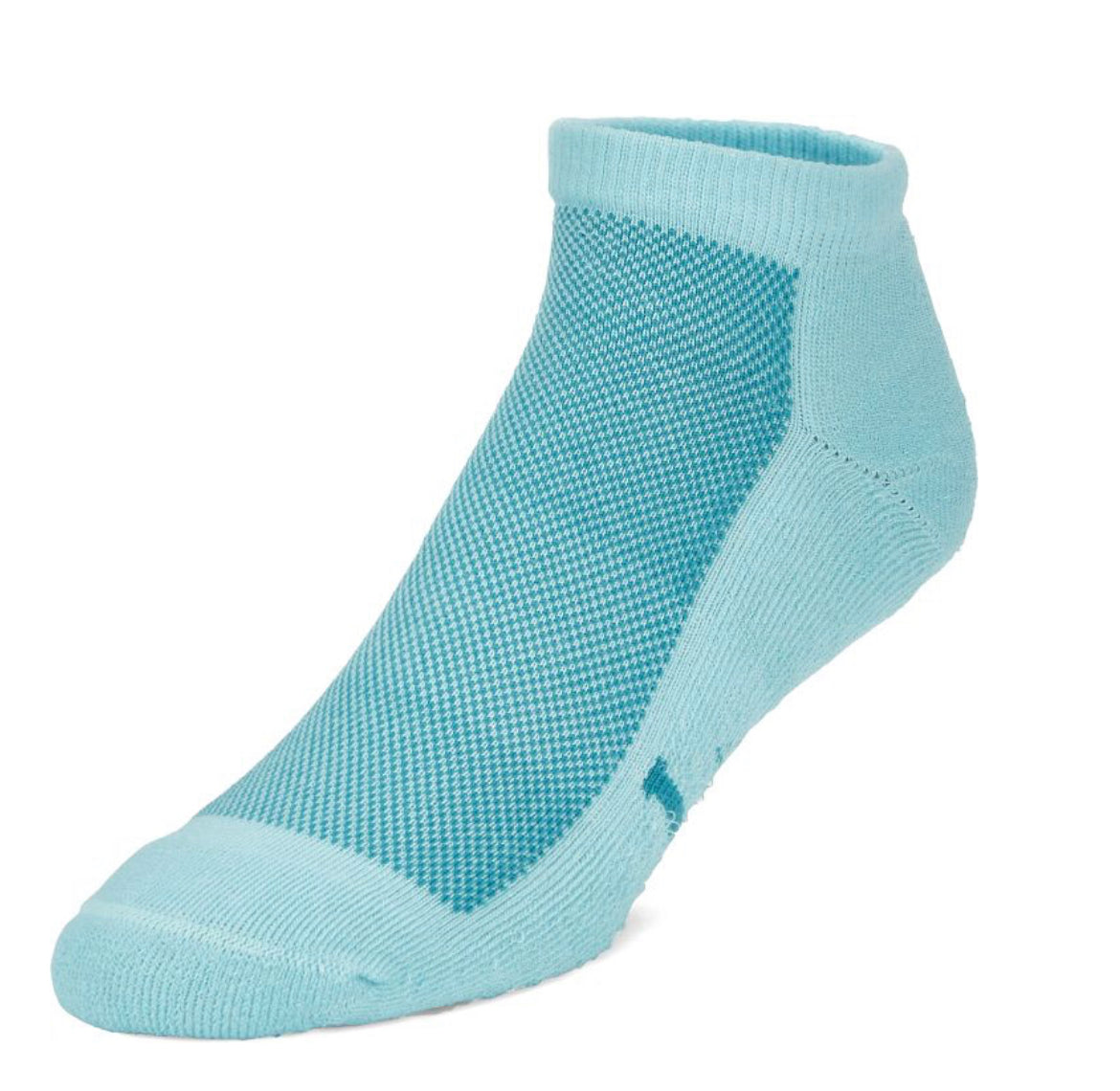 Justin Ladies Turquoise Low Cut Cushion Comfort Socks