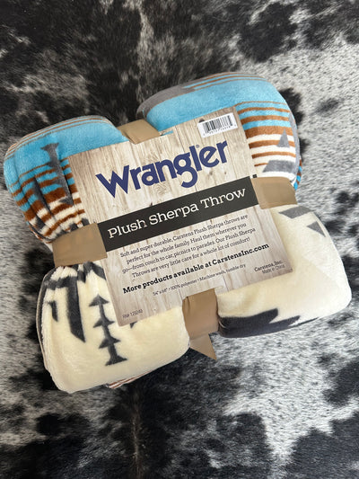 Wrangler Plush Sherpa Throw