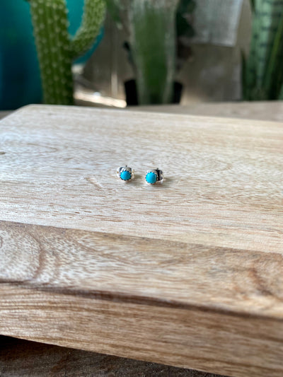 G3 Turquoise and Silver Small Studs