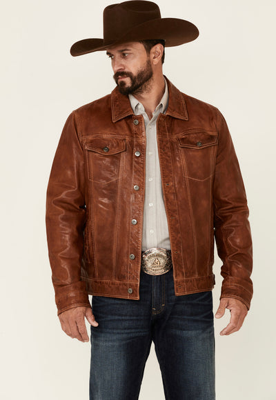 Scully Men's Brown Men's Leather Jacket