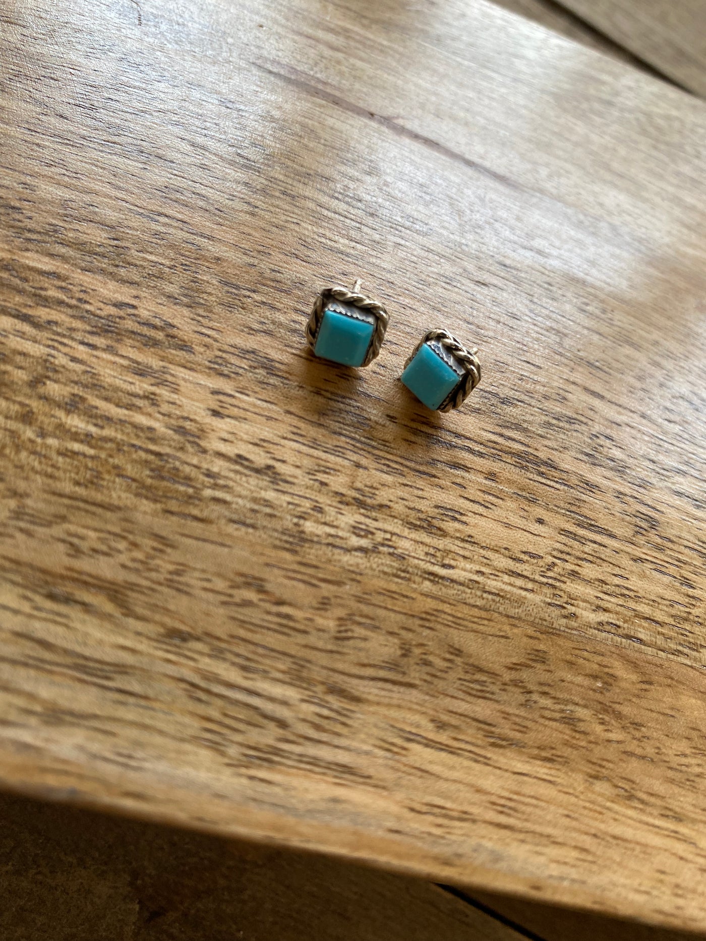 Tia Silver and Turquoise Studs