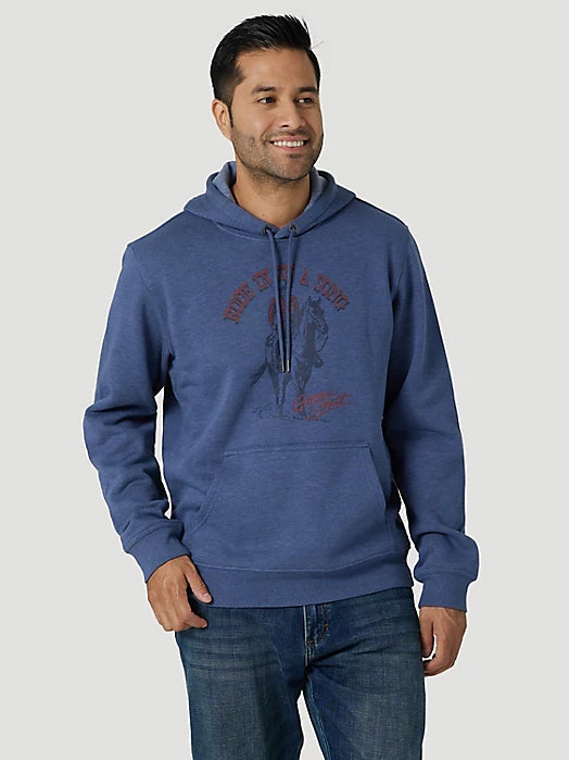WRANGLER GEORGE STRAIT HOODIE-NAVY RODE IN ON A SONG