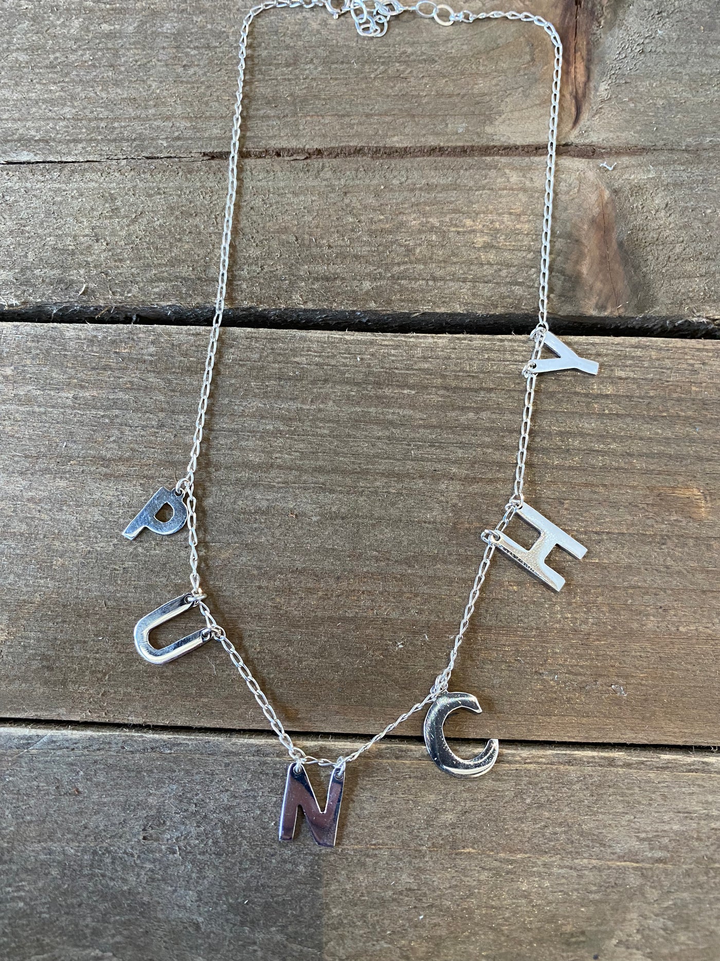 Punchy Sterling Silver Necklace