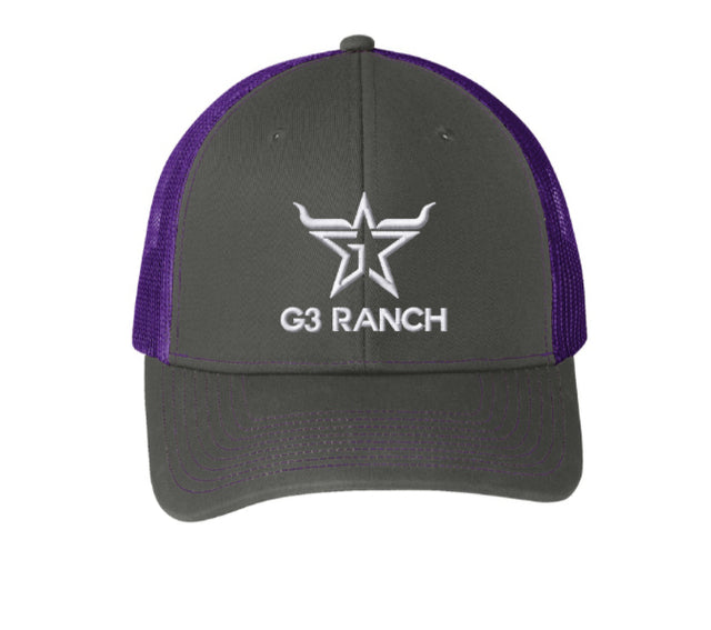 G3 Hat Purple & Grey